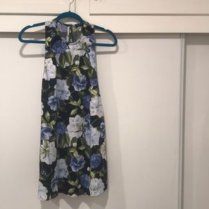 Floral high neck dress